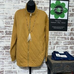 Hemish quilted zip up large